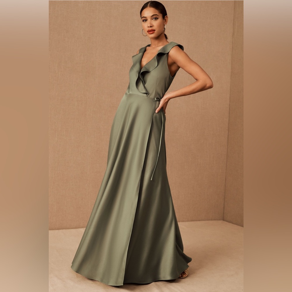 Sage Green BHLDN Gown
